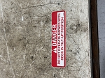 Walker Danger Tilt-Up Decal 8647